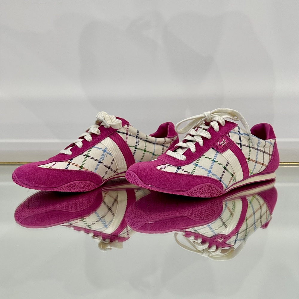 Vintage | Coach | Kinsley Peyton Pink Sneakers | 8.5M